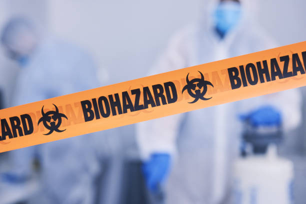 Professional Biohazard Cleanup technician working in Pocasset, MA